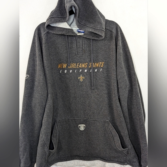 New Orleans Saints Equipment NFL Hooded Sweatshirt Men's XL - Picture 1 of 6